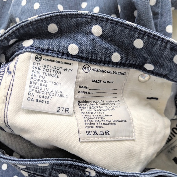 Adriano Goldschmeid AG polka dot ankle jeans - Picture 5 of 5